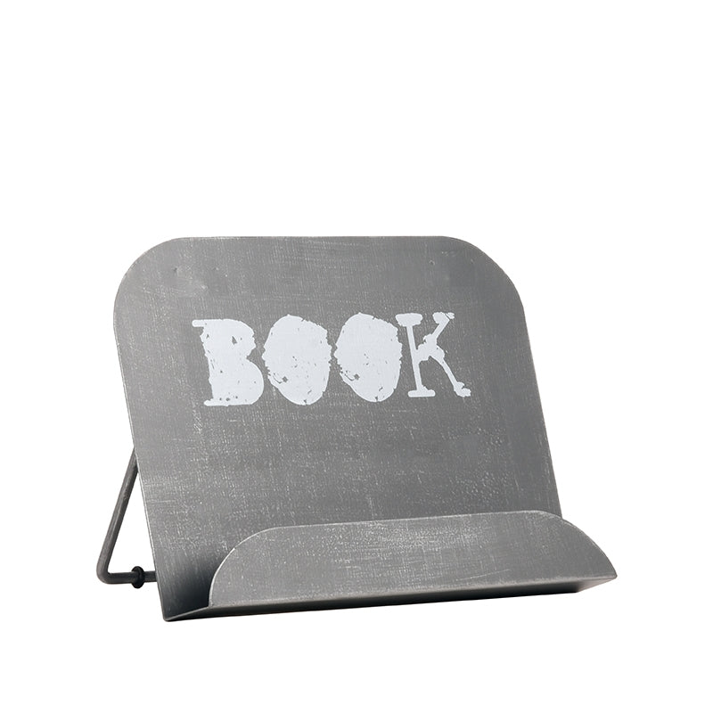 LABEL51 Keukenaccessoires Kookboekstandaard - Antiek Grijs - Metaal - One Size