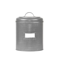 LABEL51 Opbergdozen en manden Opbergblik - Antiek Grijs - Metaal - XL