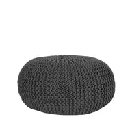 LABEL51 Poefs Knitted - Antraciet - Katoen - L