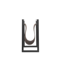 LABEL51 Woondecoratie Magazinehouder - Antraciet - Leder - One Size
