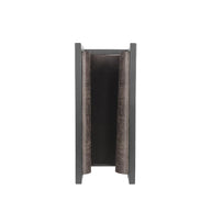 LABEL51 Woondecoratie Magazinehouder - Antraciet - Leder - One Size