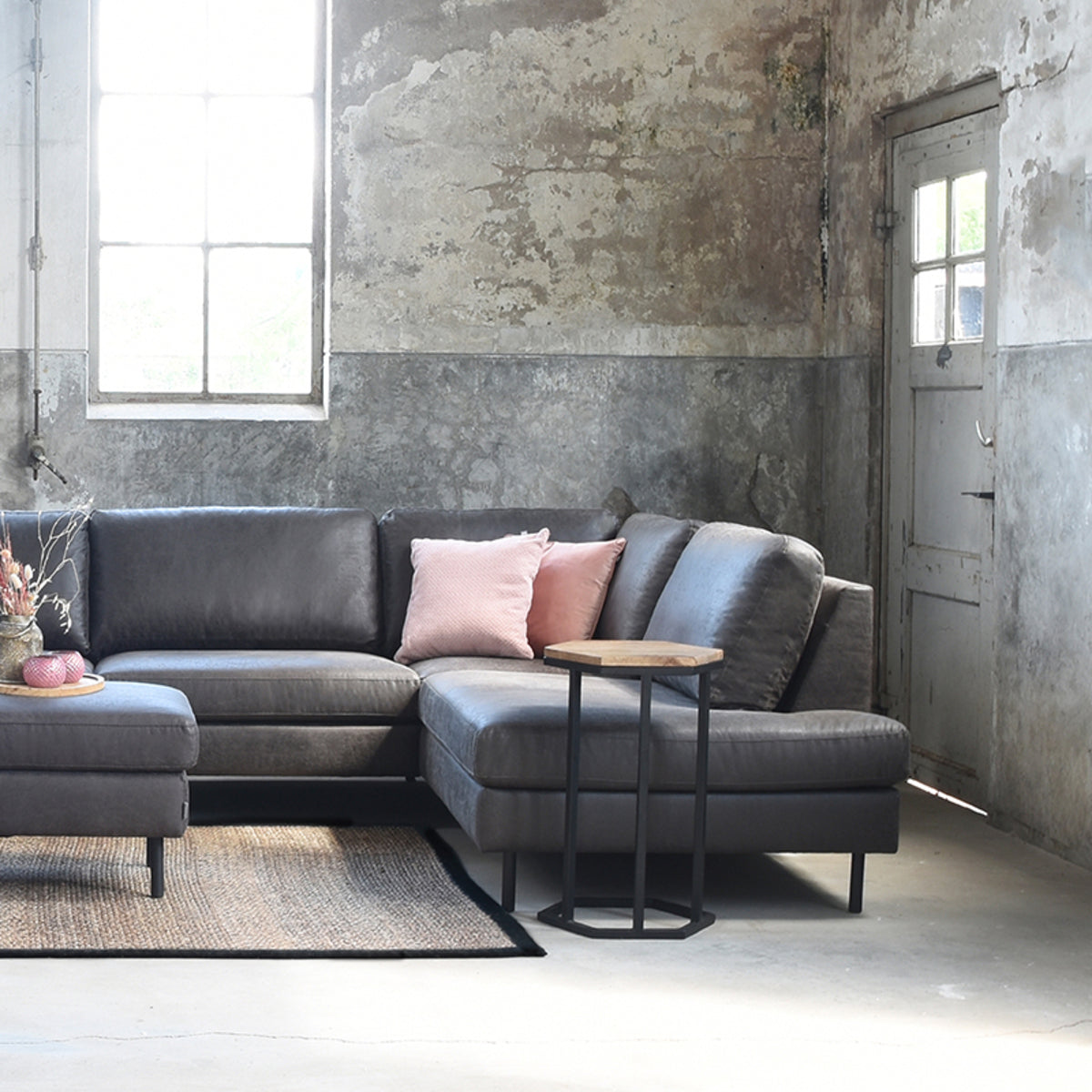 LABEL51 Bijzettafels Slide - Rough - Mangohout - One Size
