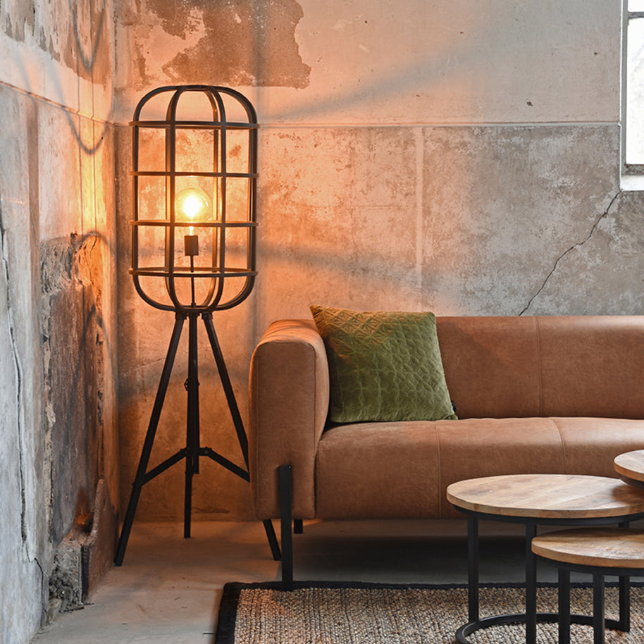 LABEL51 Vloerlampen Twine - Zwart - Metaal - SALE