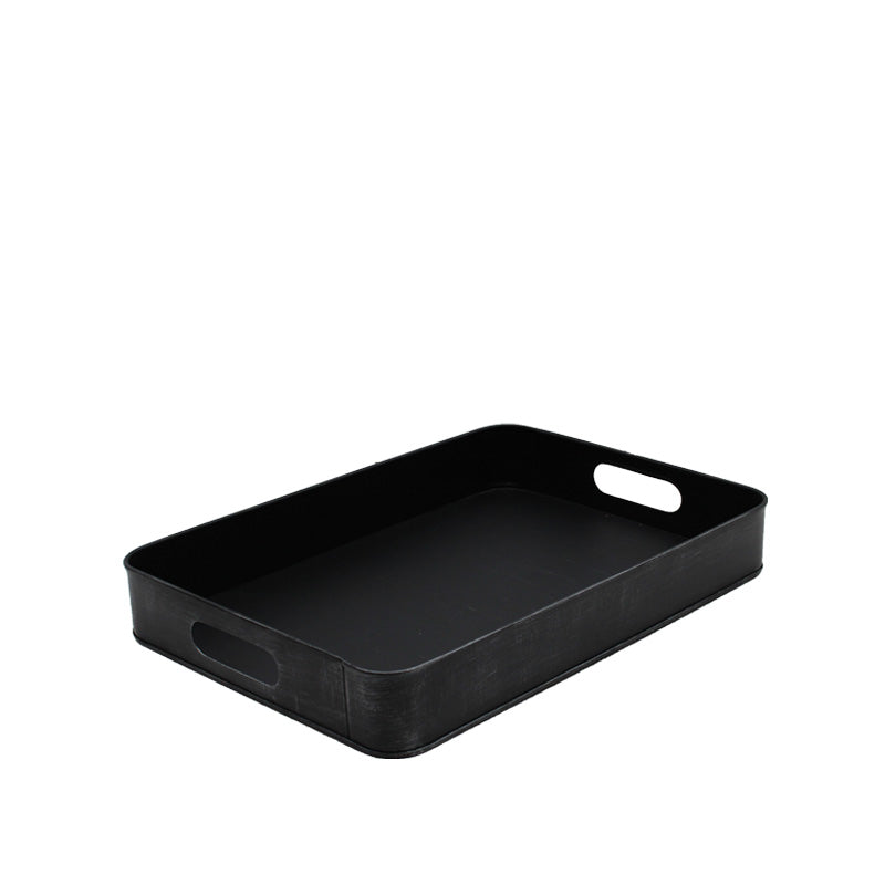 LABEL51 Keukenaccessoires Dienblad - Antiek Zwart - Metaal - S