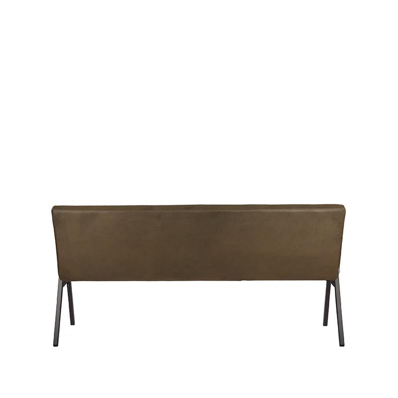 LABEL51 Eetkamerbanken Matz - Army - Kunstleder - 175 cm