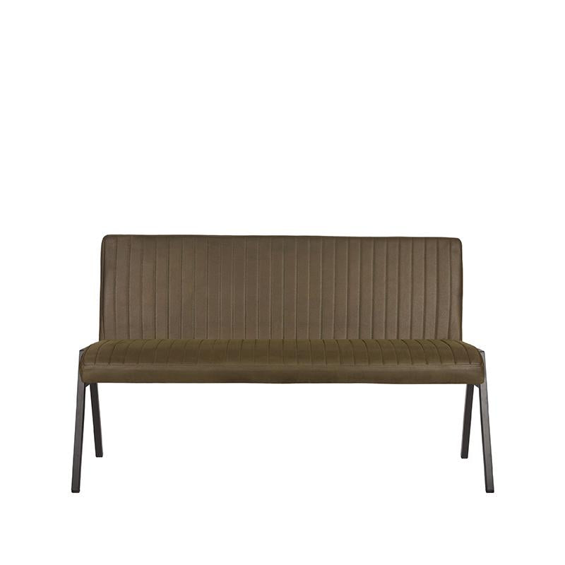 LABEL51 Eetkamerbanken Matz - Army - Kunstleder - 145 cm