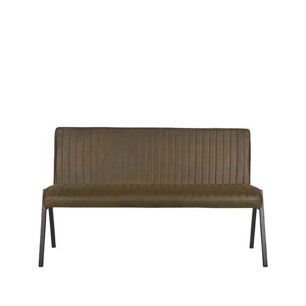 LABEL51 Eetkamerbanken Matz - Army - Kunstleder - 145 cm