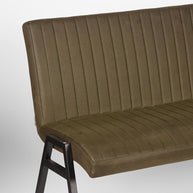 LABEL51 Eetkamerbanken Matz - Army - Kunstleder - 145 cm