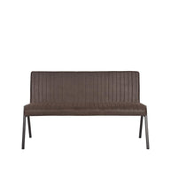 LABEL51 Eetkamerbanken Matz - Antraciet - Kunstleder - 145 cm