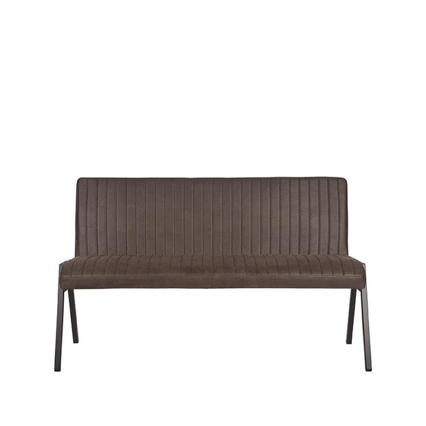 LABEL51 Eetkamerbanken Matz - Antraciet - Kunstleder - 145 cm