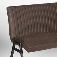 LABEL51 Eetkamerbanken Matz - Antraciet - Kunstleder - 145 cm