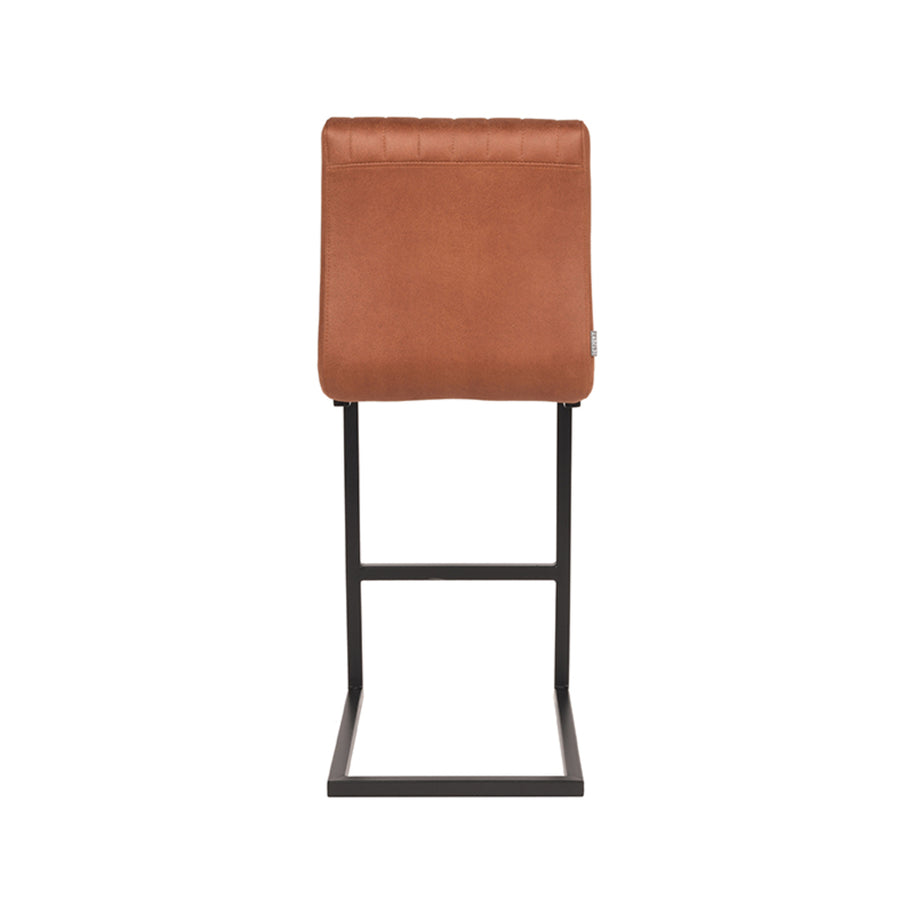 LABEL51 Barkrukken Milo - Cognac - Kunstleder - Laag