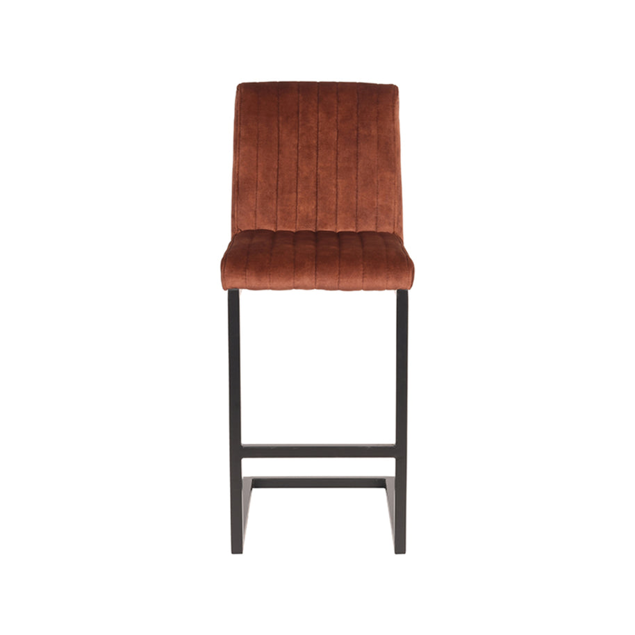 LABEL51 Barkrukken Milo - Rust - Velours - Laag