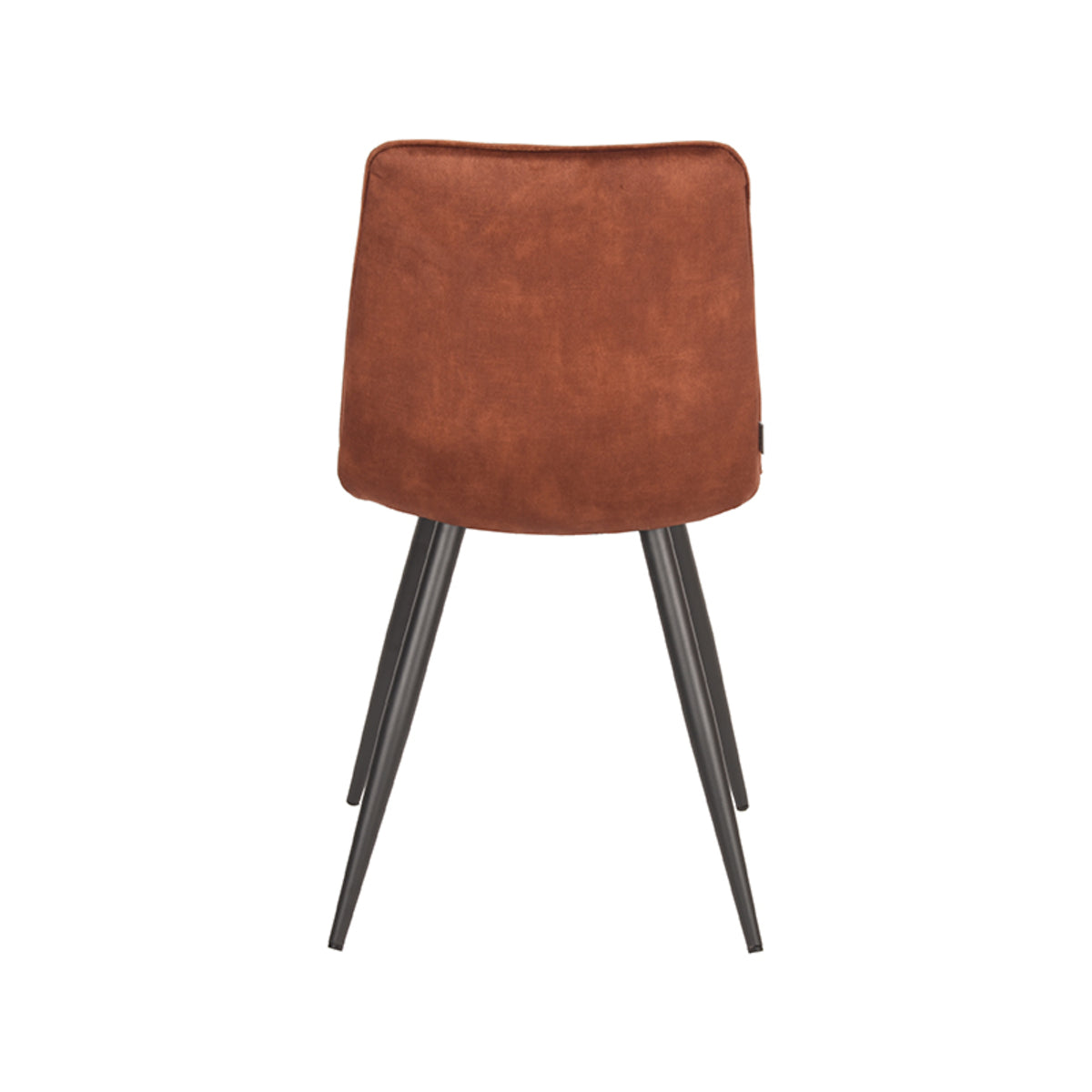 LABEL51 Eetkamerstoelen Jelt - Rust - Velvet - Zwart Metalen Frame