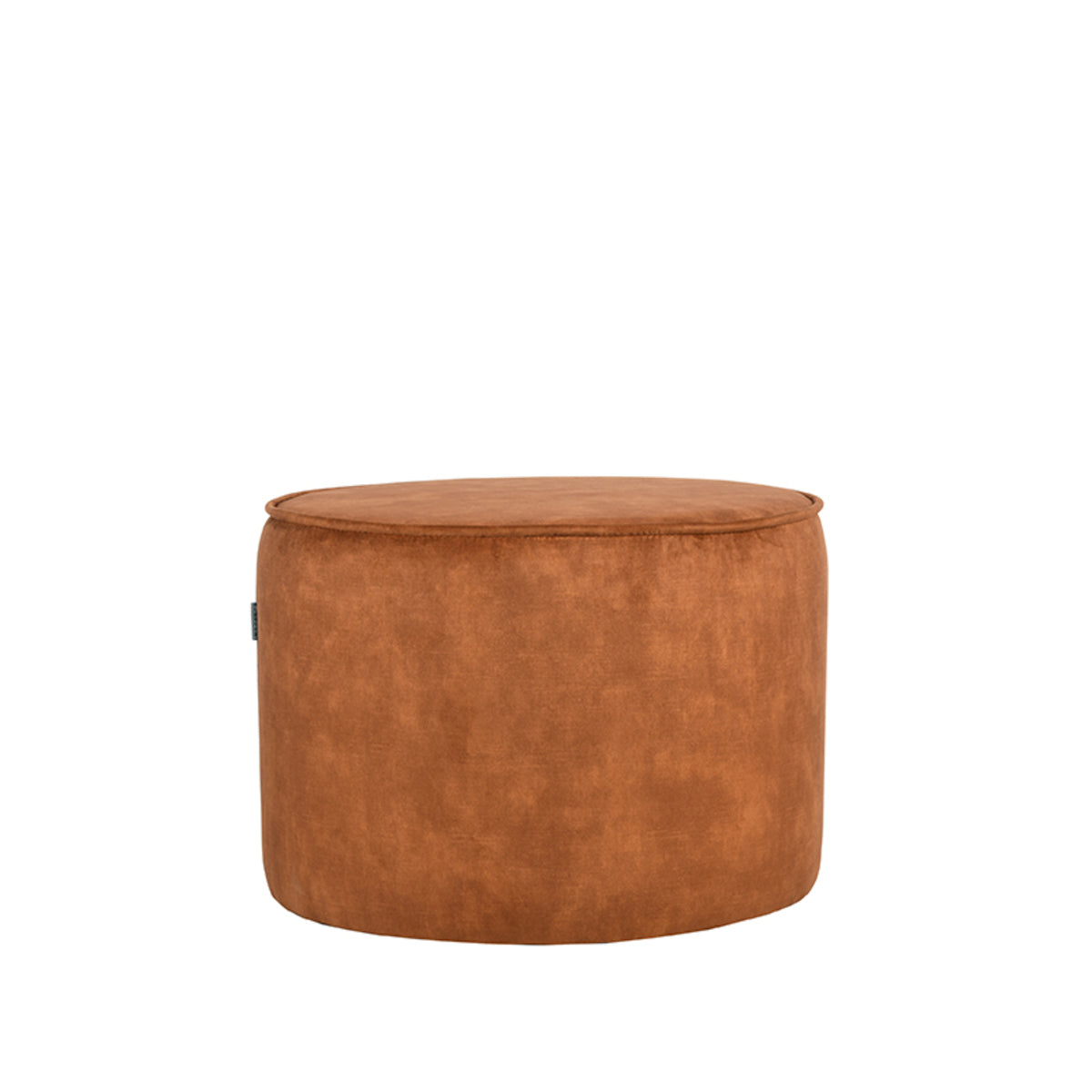 LABEL51 Poefs Tibo - Oker - Velvet - 55 cm - Rond