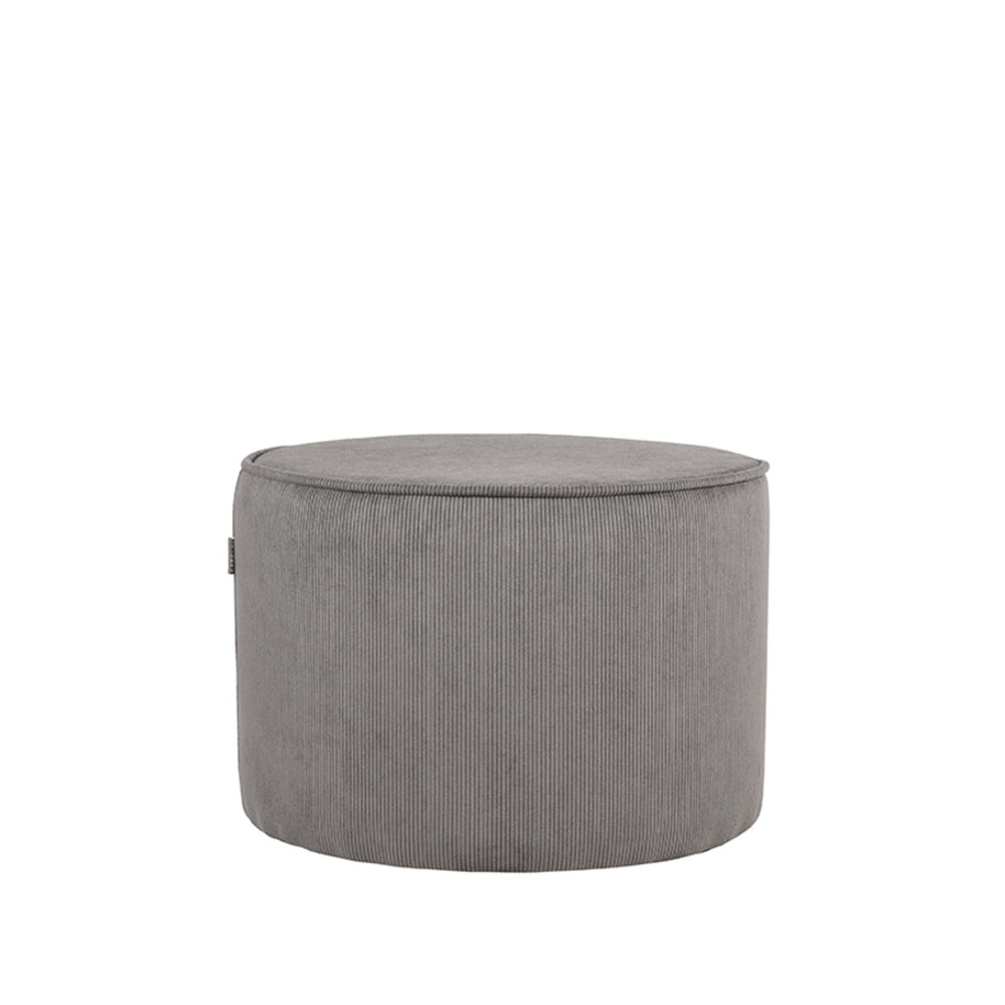 LABEL51 Poefs Tibo - Donkergrijs - Ribcord - One Size