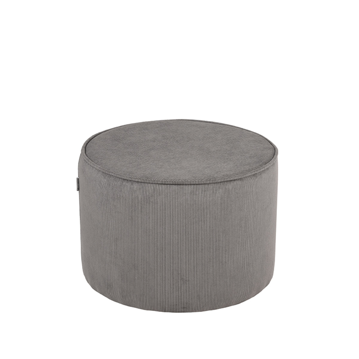 LABEL51 Poefs Tibo - Donkergrijs - Ribcord - One Size