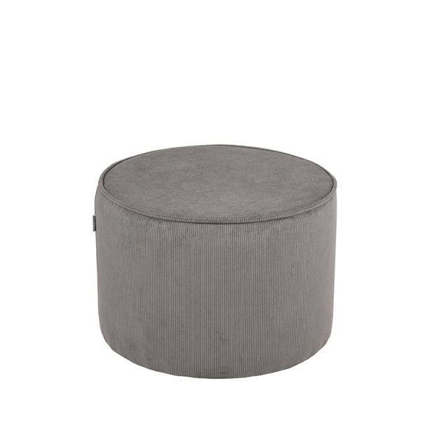 LABEL51 Poefs Tibo - Donkergrijs - Ribcord - One Size