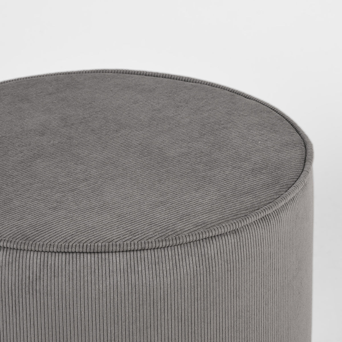 LABEL51 Poefs Tibo - Donkergrijs - Ribcord - One Size