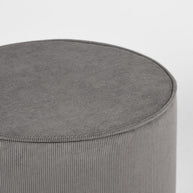 LABEL51 Poefs Tibo - Donkergrijs - Ribcord - One Size