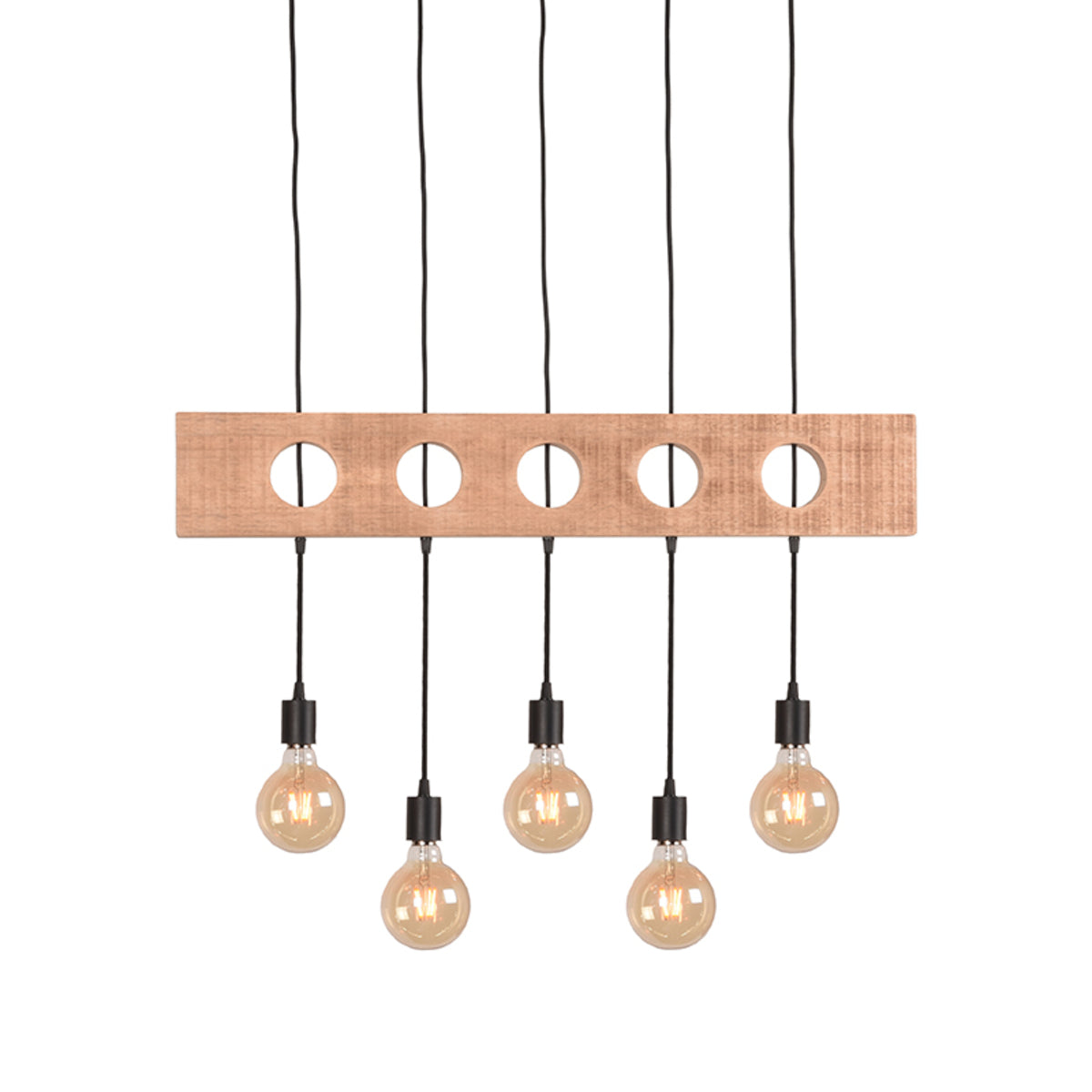 LABEL51 Hanglampen Timber - Zwart - Metaal - SALE