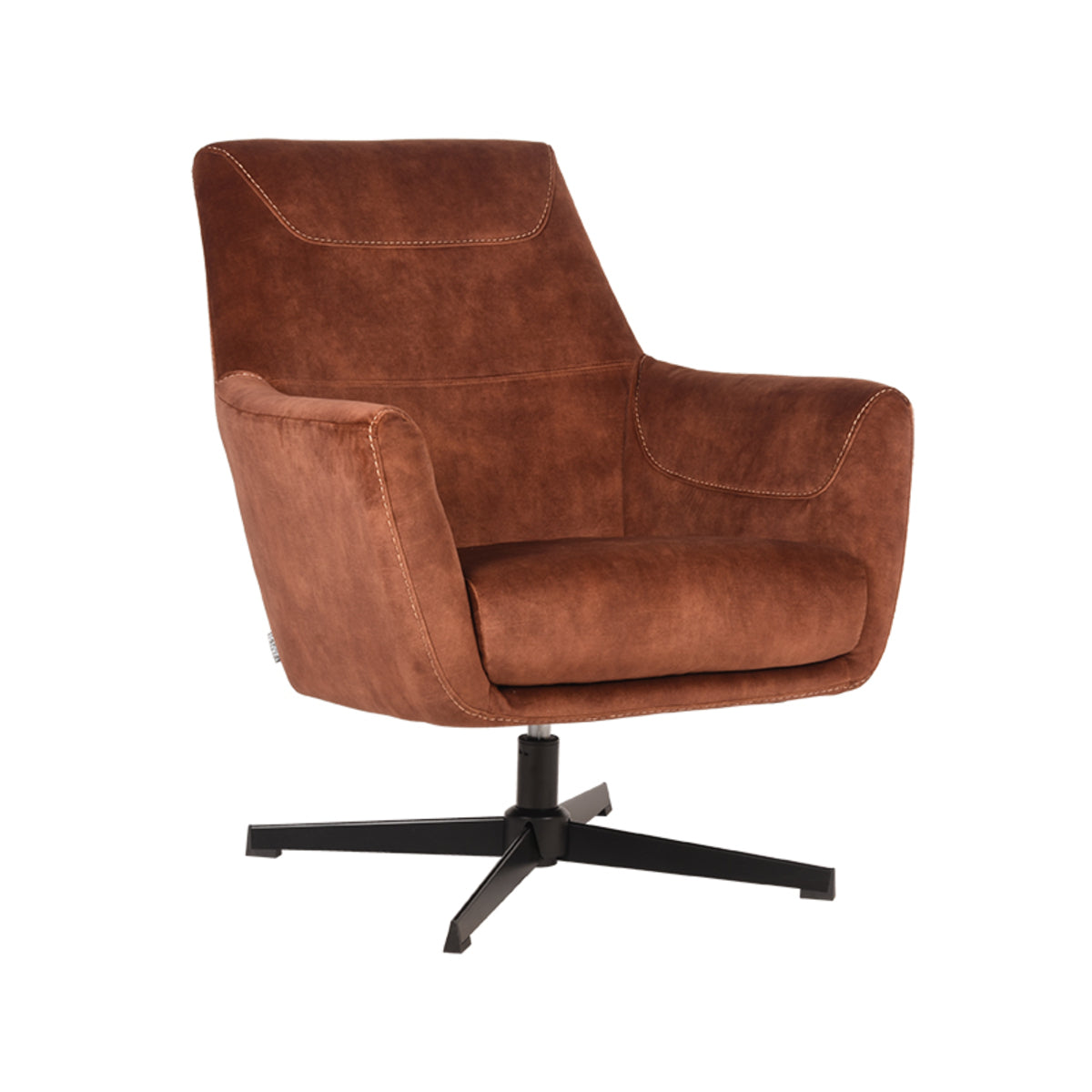 LABEL51 Fauteuils Toby - Rust - Velvet - One Size