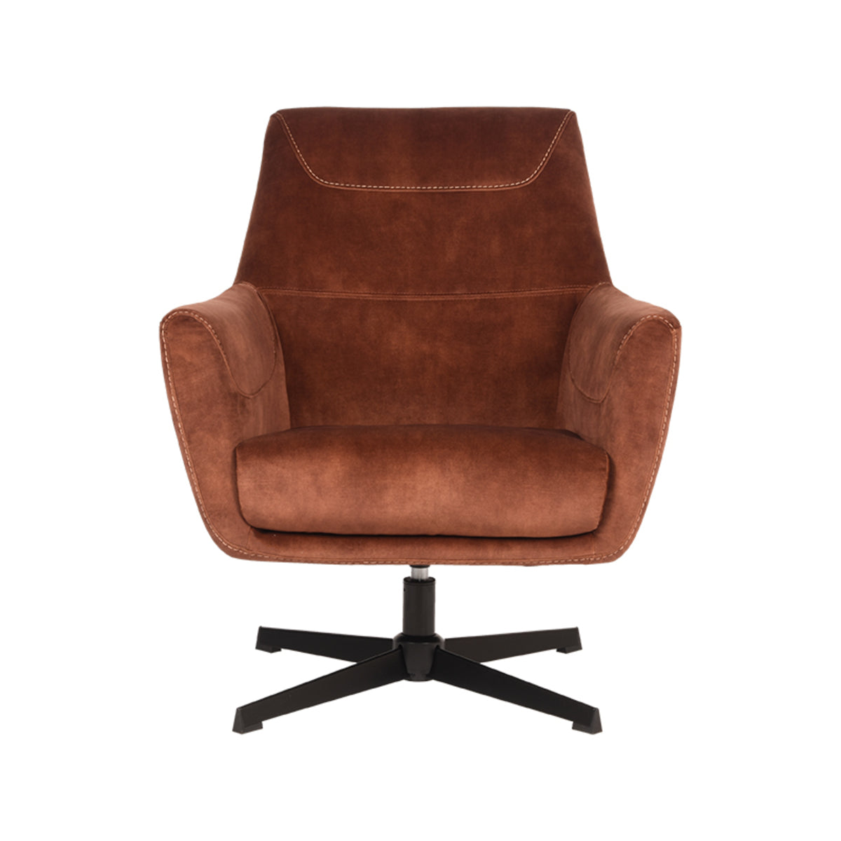 LABEL51 Fauteuils Toby - Rust - Velvet - One Size
