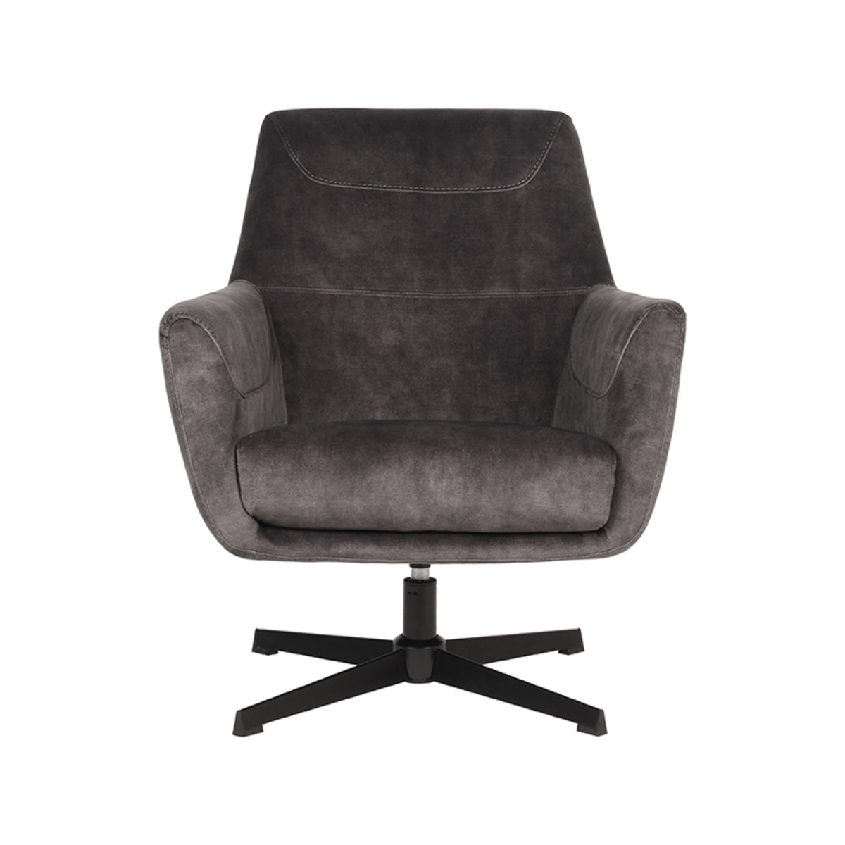 LABEL51 Fauteuils Toby - Antraciet - Velvet - One Size