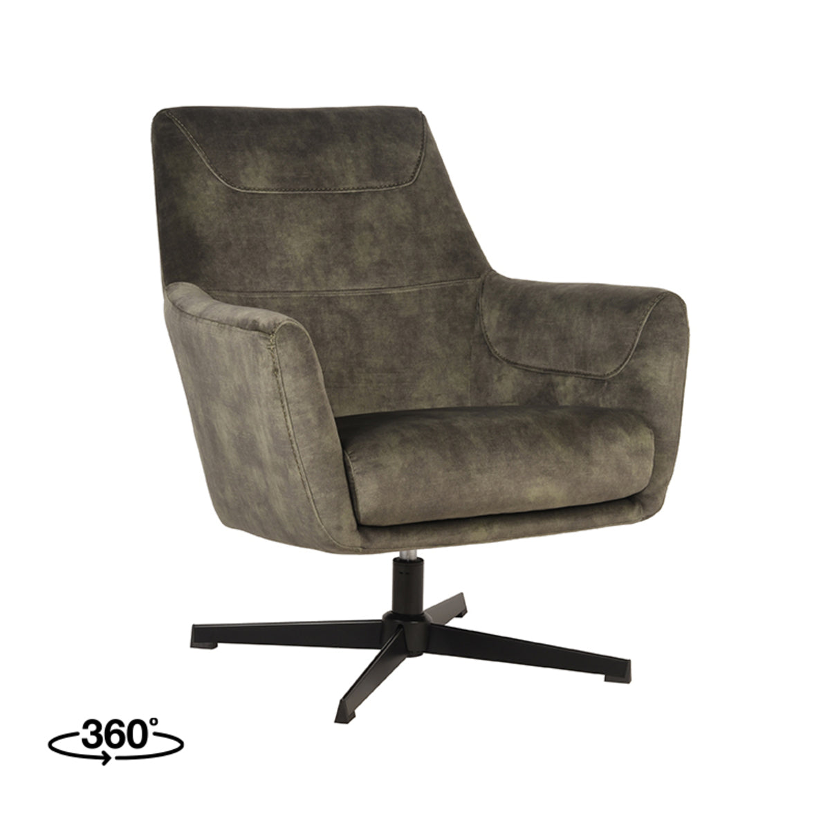 LABEL51 Fauteuils Toby - Hunter - Velvet - One Size
