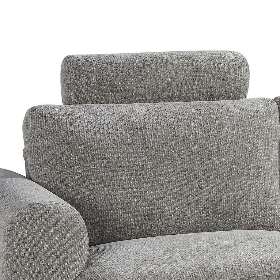 LABEL51 Sierkussens Milano - Stone - Chenille - Hoofdsteun