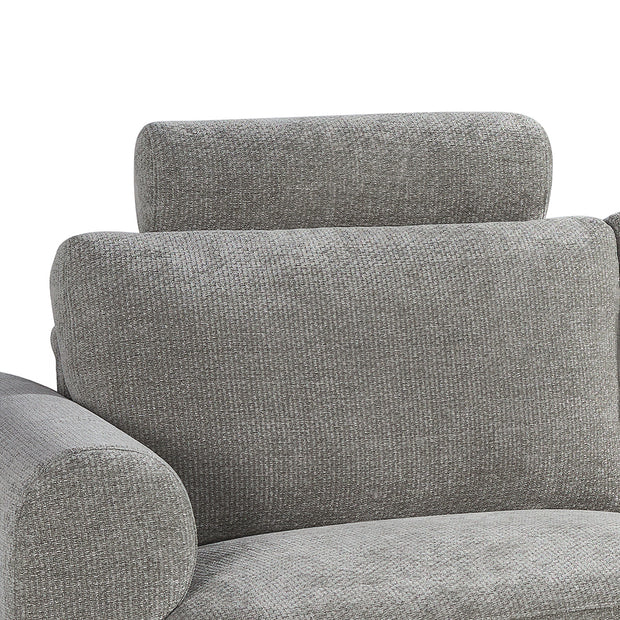 LABEL51 Sierkussens Milano - Stone - Chenille - Hoofdsteun