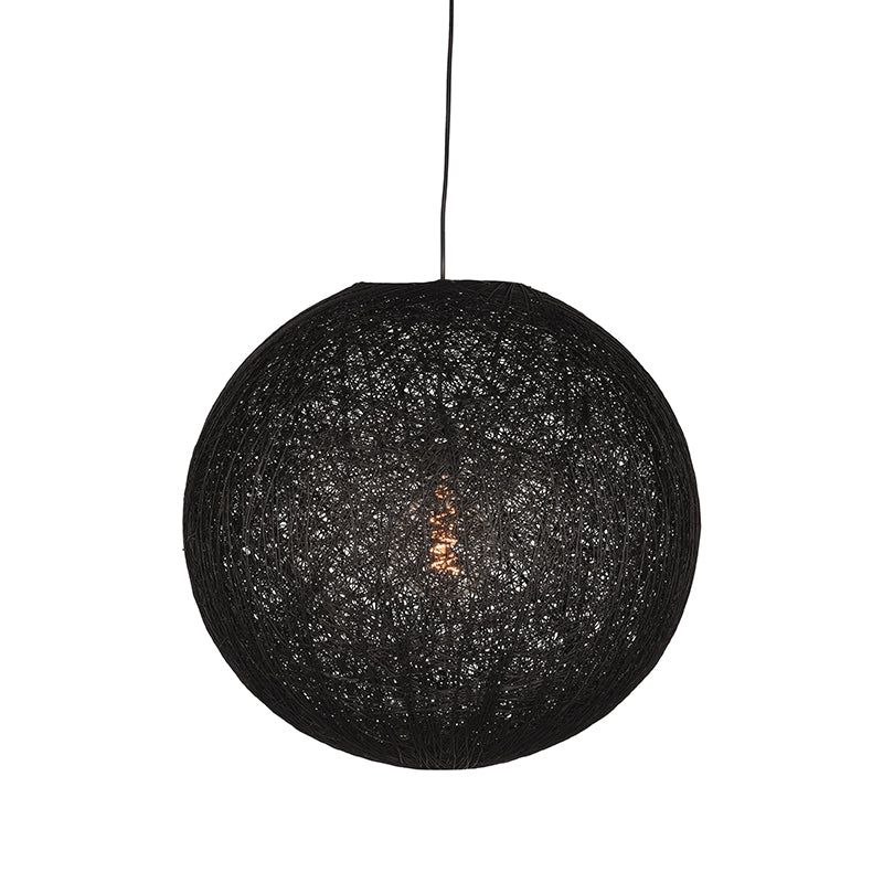 LABEL51 Hanglampen Twist - Zwart - Vlas - L