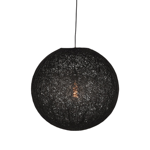 LABEL51 Hanglampen Twist - Zwart - Vlas - L