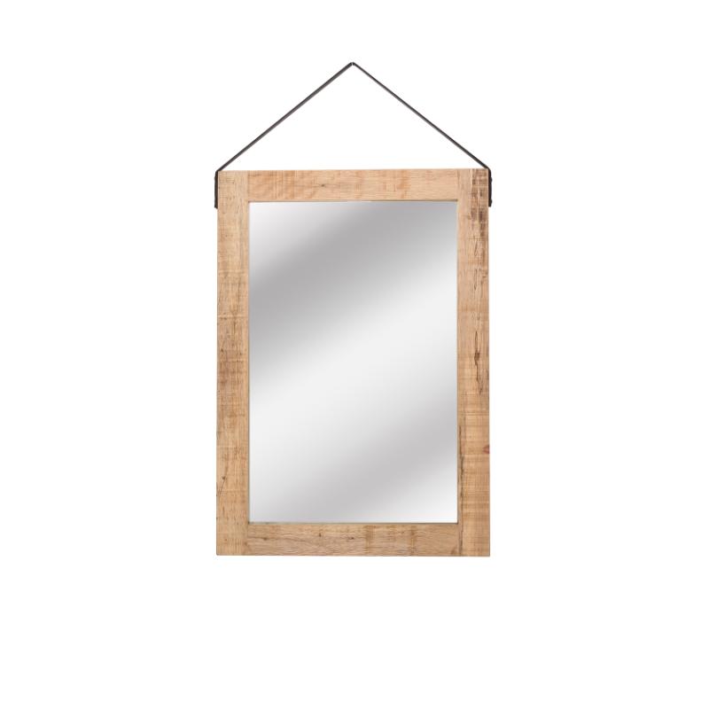 LABEL51 Spiegels Spiegel - Naturel - Mangohout - 60x85 cm