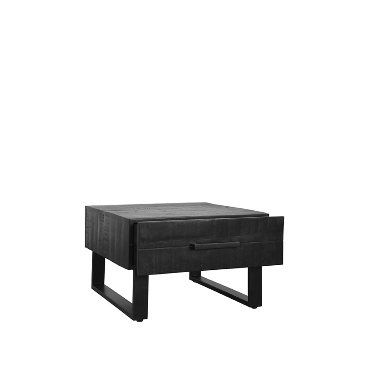 LABEL51 Salontafels Santos - Zwart - Mangohout - 70 cm