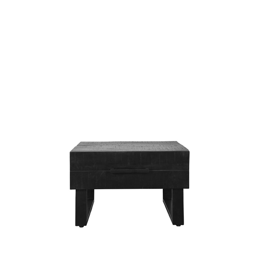 LABEL51 Salontafels Santos - Zwart - Mangohout - 70 cm