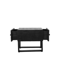 LABEL51 Salontafels Santos - Zwart - Mangohout - 50 cm
