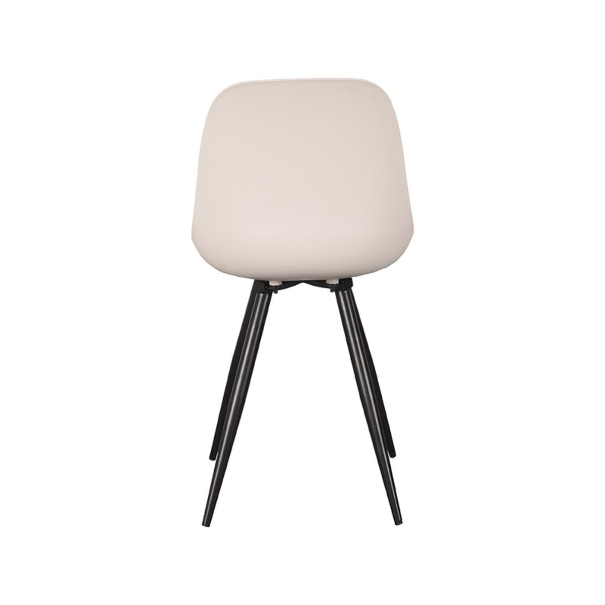 LABEL51 Eetkamerstoelen Monza - Zand - PP - Zwart Metalen Frame