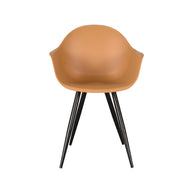 LABEL51 Eetkamerstoelen Luca - Oker - PP - Zwart Metalen Frame