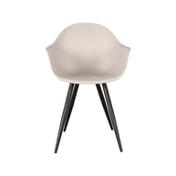 LABEL51 Eetkamerstoelen Luca - Zand - PP - Zwart Metalen Frame
