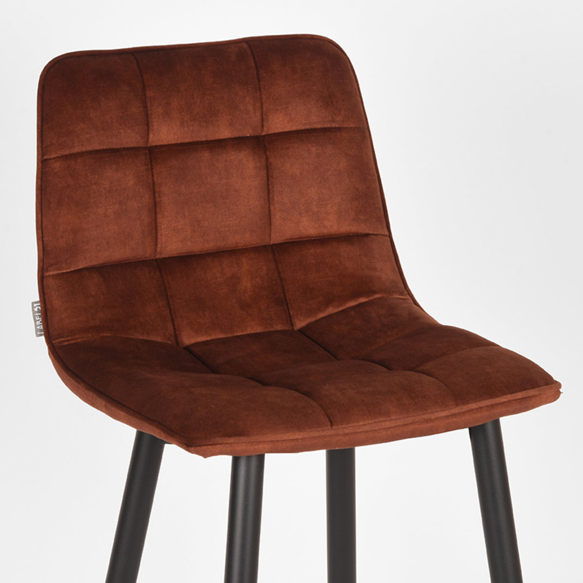 LABEL51 Barkrukken Jelt - Rust - Velours - Hoog