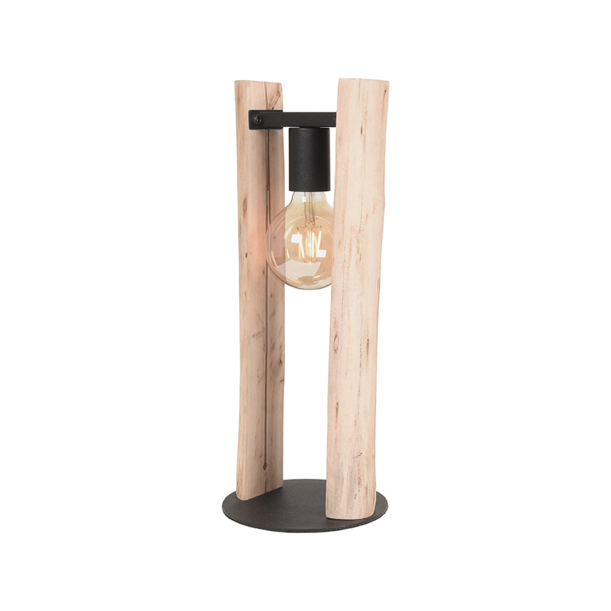 LABEL51 Tafellampen Woody - Naturel - Hout - One Size