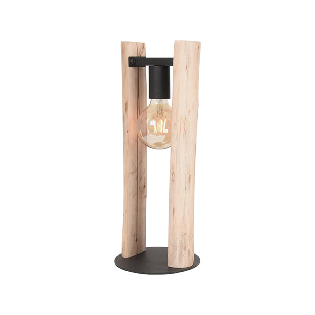 LABEL51 Tafellampen Woody - Naturel - Hout - One Size