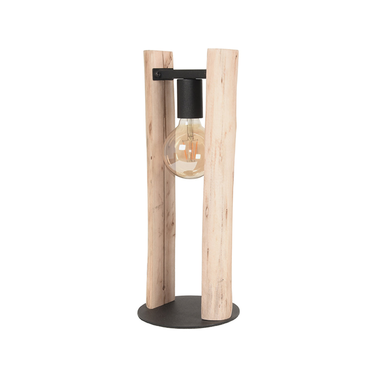 LABEL51 Tafellampen Woody - Naturel - Hout - One Size