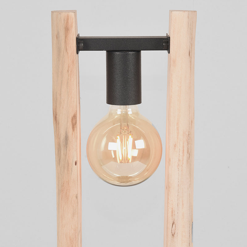 LABEL51 Tafellampen Woody - Naturel - Hout - One Size