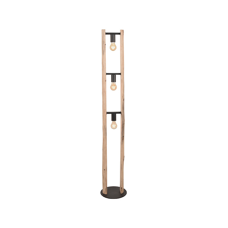 LABEL51 Vloerlampen Woody - Naturel - Hout - One Size