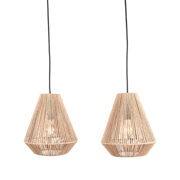 LABEL51 Hanglampen Ibiza - Naturel - Jute - 2-Lichts