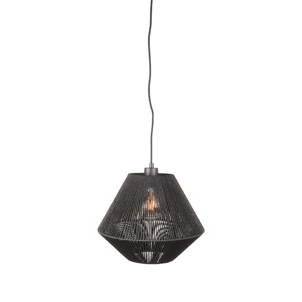 LABEL51 Hanglampen Ibiza - Zwart - Jute - 1-Lichts