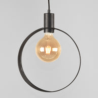 LABEL51 Hanglampen Ronda - Zwart - Metaal - 1-Lichts