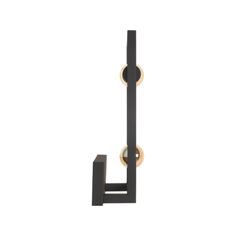 LABEL51 Wandlampen Quadrato - Zwart - Metaal - One Size